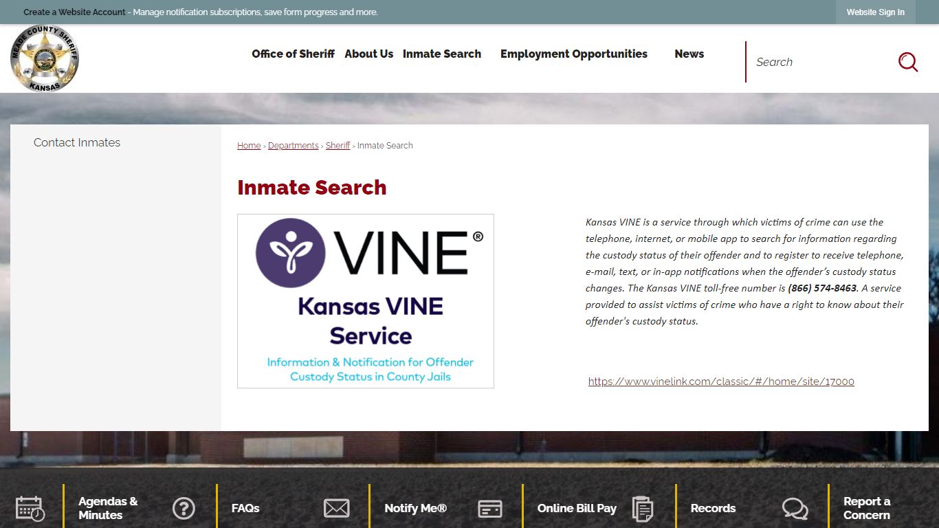 Inmate Search | Meade County, KS